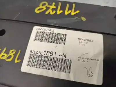 Автозапчастина б/у панель інструментів для renault clio iii 1.5 dci diesel cat посилання на oem iam 8200761861n  ugcd077019