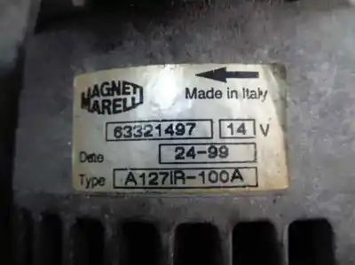 Автозапчастина б/у генератор для fiat marea (185_) 1.9 jtd 105 (185axn1a) посилання на oem iam   63321497