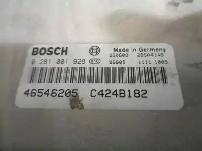 Second-hand car spare part ecu engine control for fiat marea (185_) 1.9 jtd 105 (185axn1a) oem iam references 0046546205  0281001928