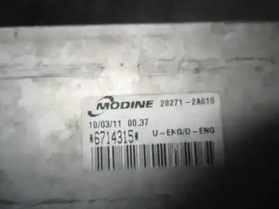 Peça sobressalente para automóvel em segunda mão intercooler por kia pro cee´d (ed) 1.6 crdi 90 referências oem iam 282712a610 6714315 modine 