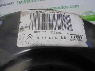 Second-hand car spare part brake servo for citroen c3 picasso (sh_) 1.6 hdi 90 oem iam references 9681847780  0263255