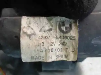 Second-hand car spare part left fog light for bmw x5 (e53) 3.0d oem iam references 8409025  