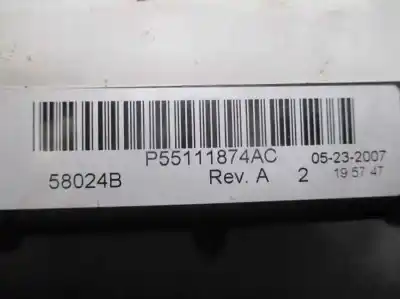Peça sobressalente para automóvel em segunda mão comando de sofagem (chauffage / ar condicionado)  por jeep compass 2.0 crd cat referências oem iam 55111874ac  58024b
