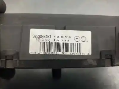 Peça sobressalente para automóvel em segunda mão comando de sofagem (chauffage / ar condicionado) por citroen c2 vtr referências oem iam 96530443xt  
