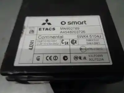 Second-hand car spare part electronic module for smart forfour 1.3 cat oem iam references a4548203726  mn902789