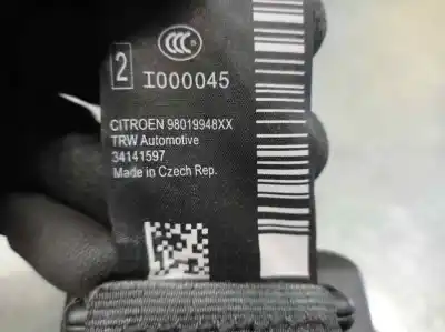 Автозапчастина б/у задній лівий ремін безпеки для citroen c3 ii (sc_) 1.4 hdi 70 (sc8hzc sc8hr0 sc8hp4) посилання на oem iam 98019948xx  