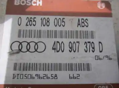 Peça sobressalente para automóvel em segunda mão boitier de commande de abs por audi a4 berlina (b5) 1.9 tdi referências oem iam 4d0907379d  02565108005