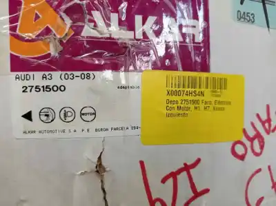 Second-hand car spare part left headlight for audi a3 (8p) 2.0 tdi oem iam references 2751500  