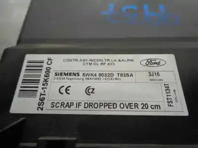 Second-hand car spare part central locking pump for ford fusion (cbk) 1.6 16v cat oem iam references 2s6t15k600cf  