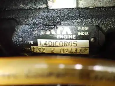 Second-hand car spare part complete engine for tata indica 1.4 d oem iam references 1.4dicor05  dszw02444