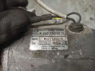 Second-hand car spare part air conditioning compressor for smart coupe turbo cat oem iam references a1602300111  
