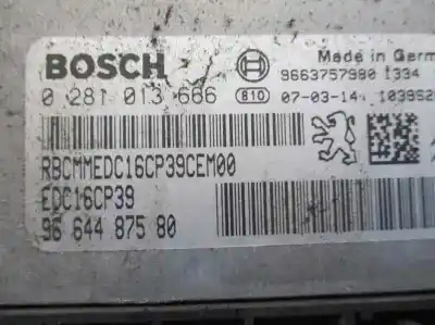 Автозапчасти б/у блок управления двигателем за citroen c-crosser (vu_, vv_) 2.2 hdi ссылки oem iam 9664487580  0281013666