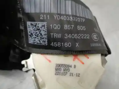 Автозапчастина б/у задній лівий ремін безпеки для volkswagen eos (1f8) 2.0 tdi посилання на oem iam 1q0857805  34052222