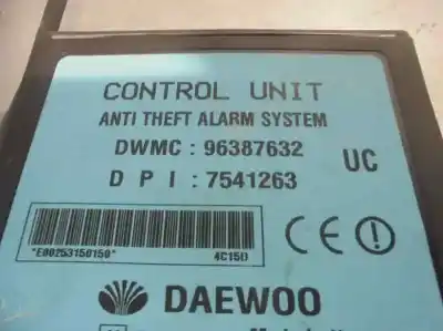 Second-hand car spare part electronic module for daewoo tacuma (u100) 1.6 oem iam references 96387632  7541263