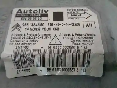 Автозапчастина б/у блок управління подушками безпеки для citroen c6 (td_) 2.7 hdi посилання на oem iam 9661384680  604289500