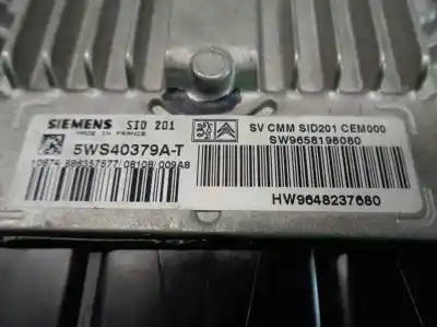 Автозапчасти б/у блок управления двигателем за citroen c6 (td_) 2.7 hdi ссылки oem iam 9658198080  5ws40379at