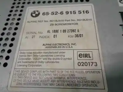 Second-hand car spare part multifunction display for bmw x5 (e53) 3.0d oem iam references 65526915516  