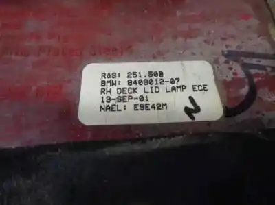 Second-hand car spare part right tailgate light for bmw x5 (e53) 3.0d oem iam references 8409012  