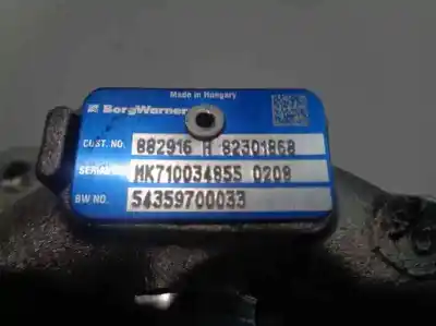 Автозапчасти б/у турбокомпенсатор за renault kangoo (f/kc0) * ссылки oem iam 882916h823201868  5435700033 Автозапчасти б/у турбокомпенсатор за renault kangoo (f/kc0) * ссылки oem iam 882916h823201868  5435700033