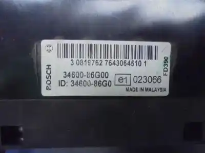 Second-hand car spare part multifunction display for suzuki ignis rm (mh) 1.3 cat 94 cv / 69 kw oem iam references 3460086g00  3460086g0