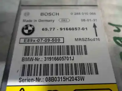 Peça sobressalente para automóvel em segunda mão centralina de airbag por bmw serie 1 berlina (e81/e87) 2.0 turbodiesel cat referências oem iam 65779166057  0285010066