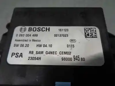 Second-hand car spare part electronic module for citroen c4 lim. feel oem iam references 9665602980  0263004499