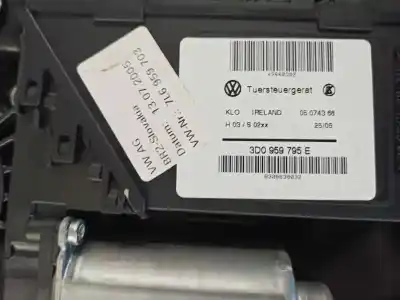 Peça sobressalente para automóvel em segunda mão elevador de vidros dianteira esquerda por volkswagen touareg (7la, 7l6, 7l7) 3.0 v6 tdi referências oem iam 3d0959795e  