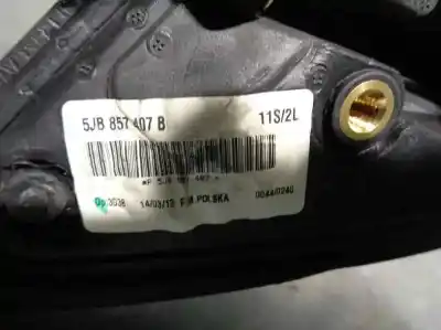 Peça sobressalente para automóvel em segunda mão espelho retrovisor esquerdo por skoda rapid spaceback (nh1) 1.6 tdi referências oem iam 5jb857407b  