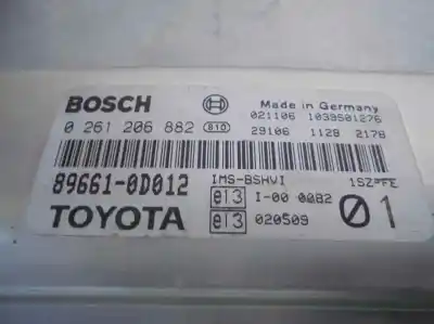 Автозапчастина б/у ебу контролер двигуна для toyota yaris (ncp1/nlp1/scp1) 1.0 cat посилання на oem iam 896500d011  99118208