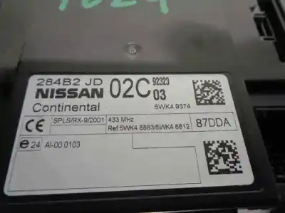 Second-hand car spare part comfort module for nissan qashqai / qashqai +2 i (j10, nj10, jj10e) 1.5 dci oem iam references 284b2jd02c  5wk48883
