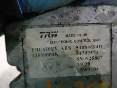 Pezzo di ricambio per auto di seconda mano abs per lancia ypsilon (101) 1.4 16v oro (10.2006->) riferimenti oem iam 54084694d  s51088866