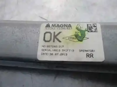 Pièce détachée automobile d'occasion léve glace arrière droit pour dacia sandero ii 1.5 dci références oem iam 827202131r  