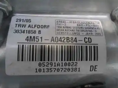Peça sobressalente para automóvel em segunda mão airbag dianteiro direito por ford focus berlina (cap) 1.6 tdci cat referências oem iam 4m51a042b84cd  30341858b