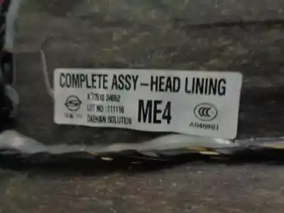 Автозапчастина б/у інтер'єрний дах для ssangyong korando 2.0 td cat посилання на oem iam 7751034052  7751a34010ace