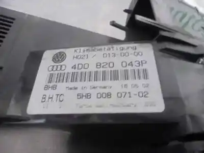 Автозапчасти б/у климат-контроль за audi a8 (d2) 2.5 tdi ссылки oem iam 4d0820043p  5hb00807102