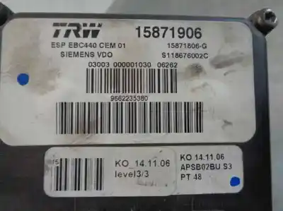 Second-hand car spare part abs for citroen c6 (td_) 2.7 hdi oem iam references 9662235380  s118676002e