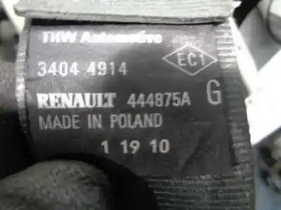 Автозапчастина б/у задній лівий ремін безпеки для renault modus / grand modus (f/jp0_) 1.2 16v (jp0w) посилання на oem iam 444875a  