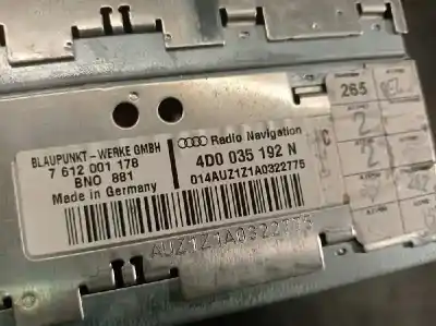 Автозапчасти б/у gps-навигационная система за audi s8 (d2) 4.2 ссылки oem iam 4d0035192n  