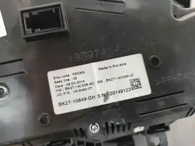 Second-hand car spare part dashboard for ford transit custom v362 autobús (f3) 2.2 tdci oem iam references bk2t10849gh  