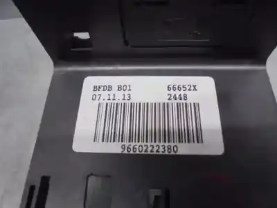 Second-hand car spare part fuse box unit for citroen berlingo xtr 1.6 hdi 92 oem iam references 9660222380  