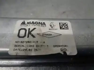 Pezzo di ricambio per auto di seconda mano alzacristalli posteriore destro per dacia sandero ii 1.0 tce 100 (b8ml) riferimenti oem iam 827203131r  