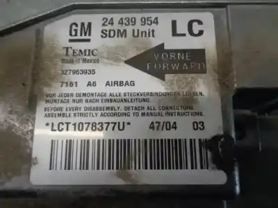 Автозапчасти б/у блок управления подушками безопасности за opel corsa c 1.7 16v cdti ссылки oem iam 24439954  