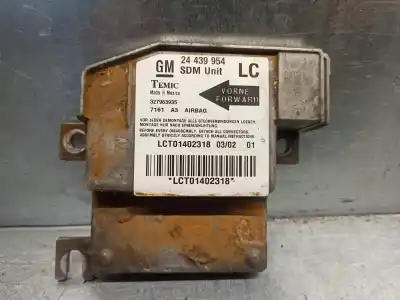 Pièce détachée automobile d'occasion BOITIER DE COMMANDE D'AIRBAG pour OPEL CORSA C  Références OEM IAM 24439954  327963935
