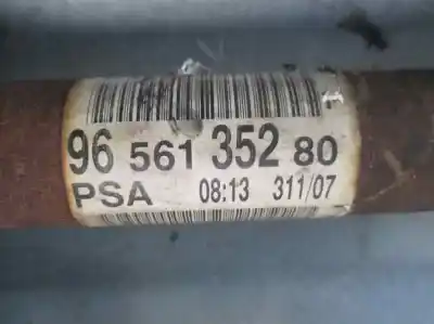 Peça sobressalente para automóvel em segunda mão transmissão dianteira esquerda por peugeot 308 1.6 16v hdi referências oem iam 9656135280  