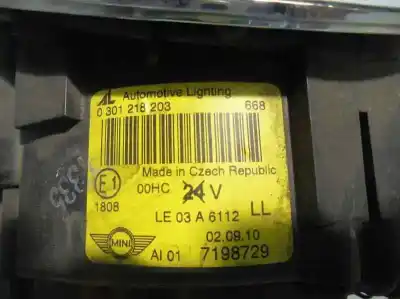 Pezzo di ricambio per auto di seconda mano faro anteriore sinistro per mini mini (r50,r53) 1.4 16v turbodiesel cat riferimenti oem iam 7198729  0301218203