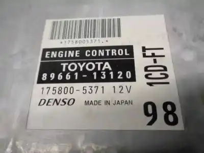 Second-hand car spare part ecu engine control for toyota corolla (_e12_) 2.0 d-4d (cde120_) oem iam references 8966113120  1758005371