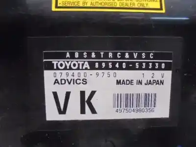 Peça sobressalente para automóvel em segunda mão boitier de commande de abs por lexus is 200 (ds2/is2) 220d referências oem iam 8954053330  0794009750