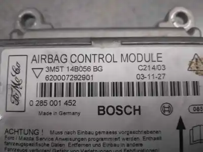 Автозапчастина б/у блок управління подушками безпеки для ford focus c-max (cap) ambiente (d) посилання на oem iam 3m5t14b056bg  0285001452