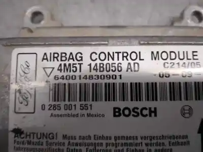 Автозапчасти б/у блок управления подушками безопасности за ford focus c-max (cap) 30 aniversario ссылки oem iam 4m5t14b056ad  0285001551