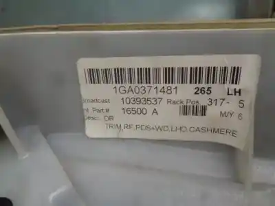 Автозапчасти б/у обивка передней правой двери за cadillac srx v6 elegance ссылки oem iam 8150540000  1ga0371481